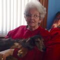 间皮瘤幸存者艾米丽·沃德和她的狗狗Little Bit