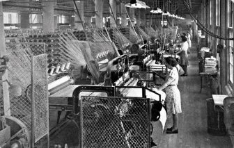 纺织工人的老照片