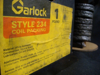 黄色Garlock线圈包装标签