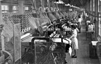 纺织工人的复古照片