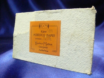 白色石棉纸与k＆m标签
