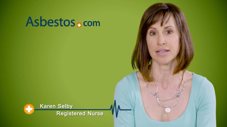 凯伦·塞尔比，注册护士关于间皮瘤治疗的视频