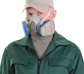 呼吸器面罩防止吸入石棉纤维