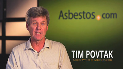 Tim Povtak，石棉s.com的高级作家，解释间皮瘤患者的法律利益的视频