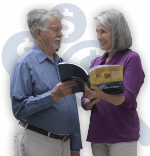 间皮瘤患者和妻子阅读《经济援助指南》