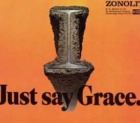 j。w。格雷斯的石棉覆盖I型梁广告