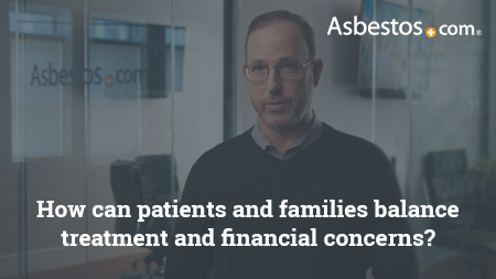 法律顾问视频乔达拉夫如何患者和家庭如何平衡间皮瘤治疗费用的关注。